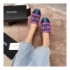 Chanel Lambskin Espadrilles G29762 Purple