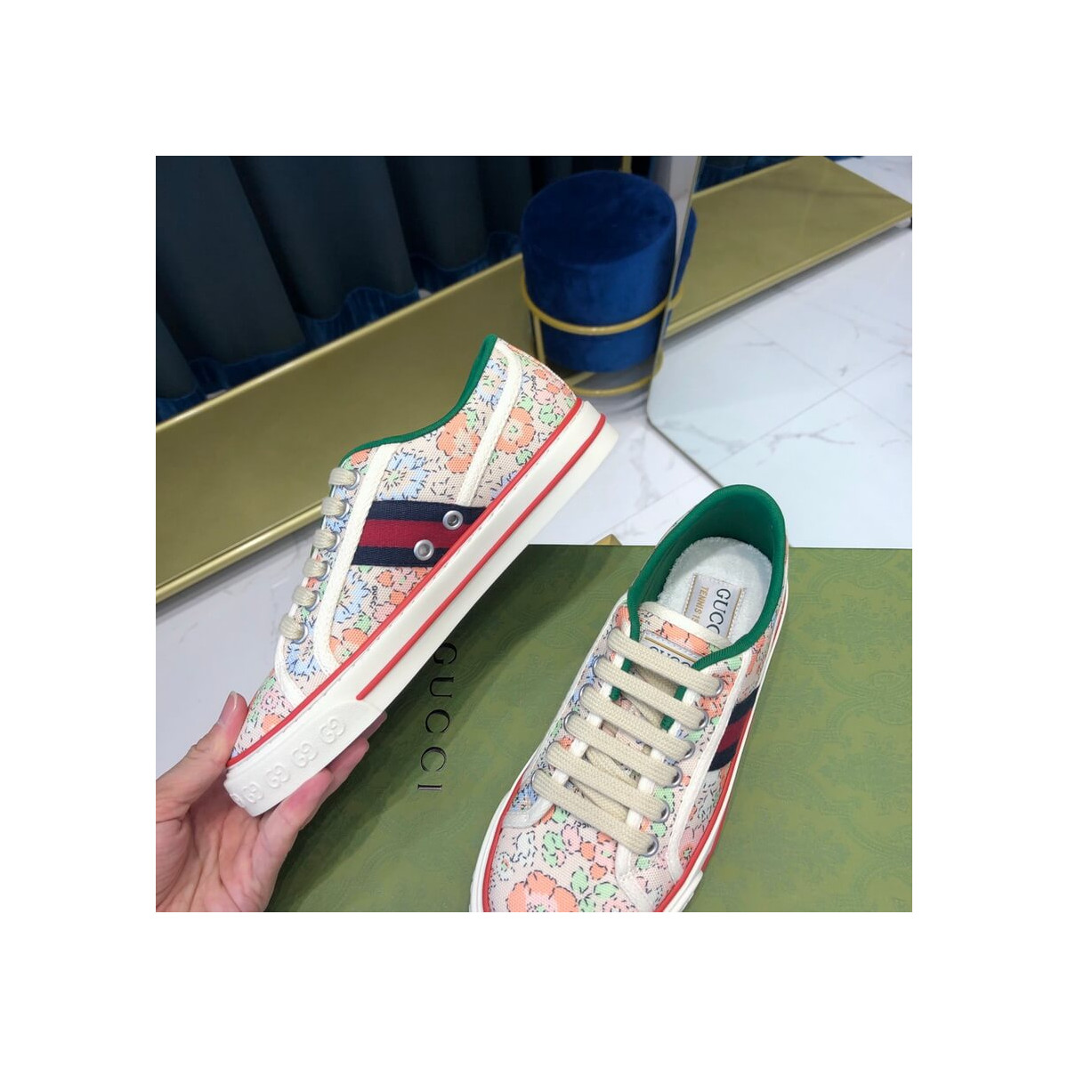 Gucci Tennis 1977 Liberty London Sneaker 606110