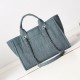 Chanel Deauville Small Shopping Bag AS3351 Denim Vintage Blue