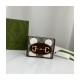 Gucci Horsebit 1955 Card Case Wallet 621887 With Polka Dot Print