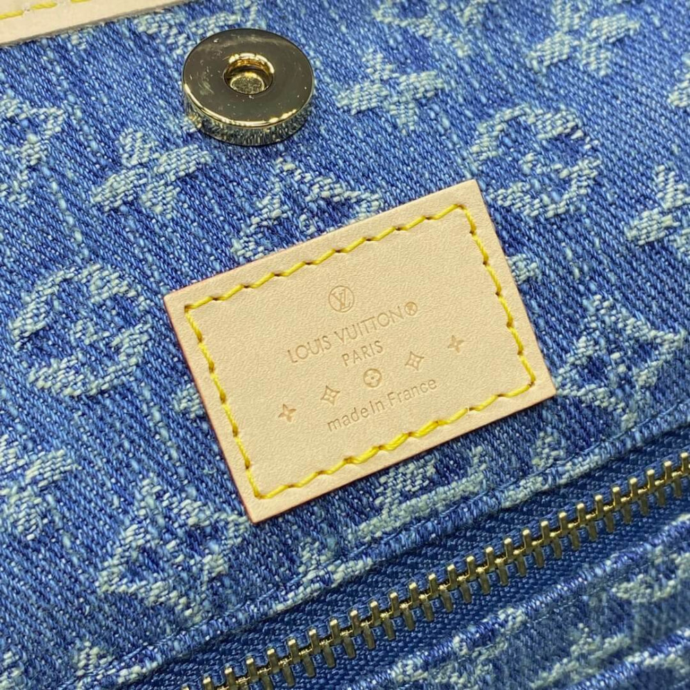 Louis Vuitton Monogram Denim CarryAll MM Bag M46855