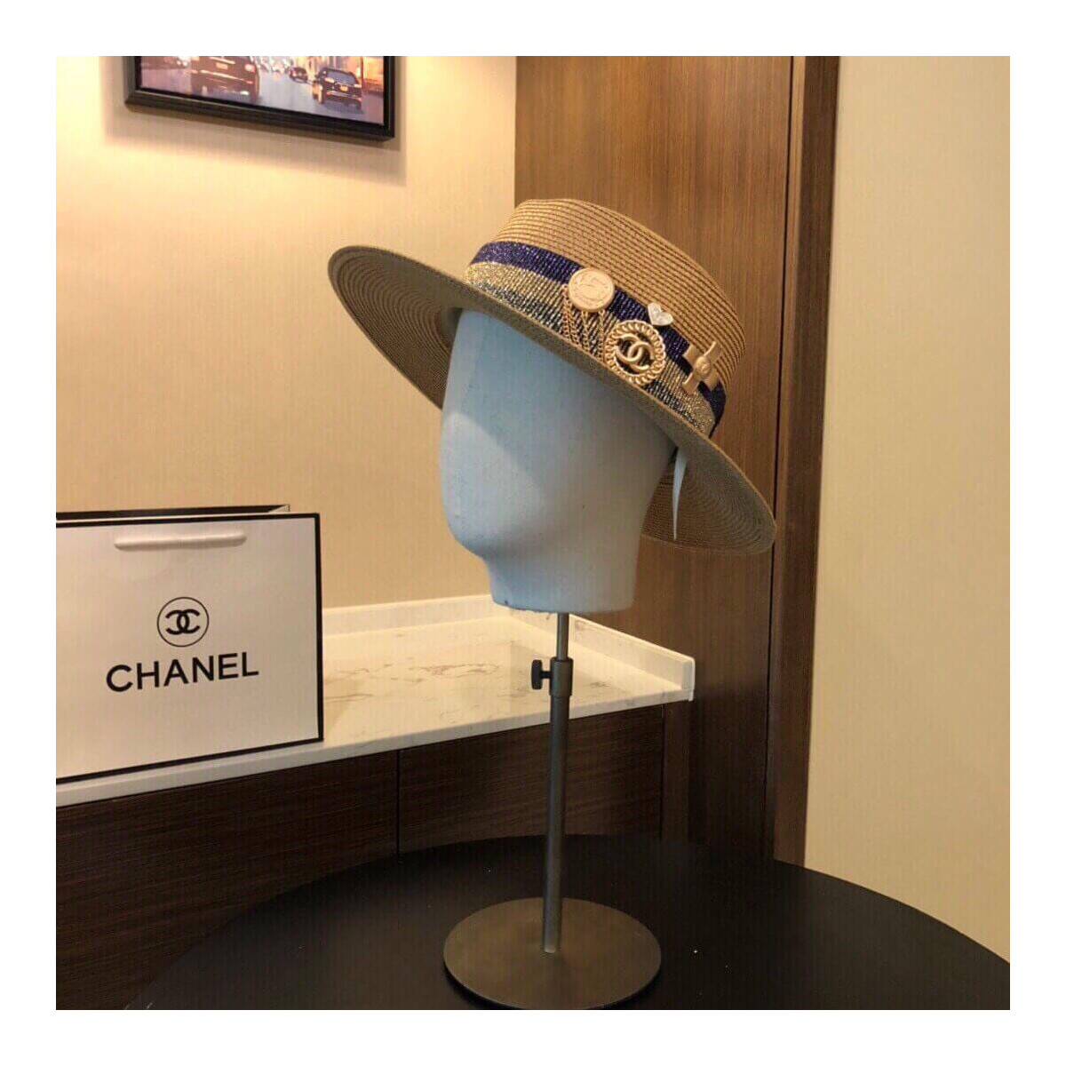 Chanel Badge Fedora Hat D014