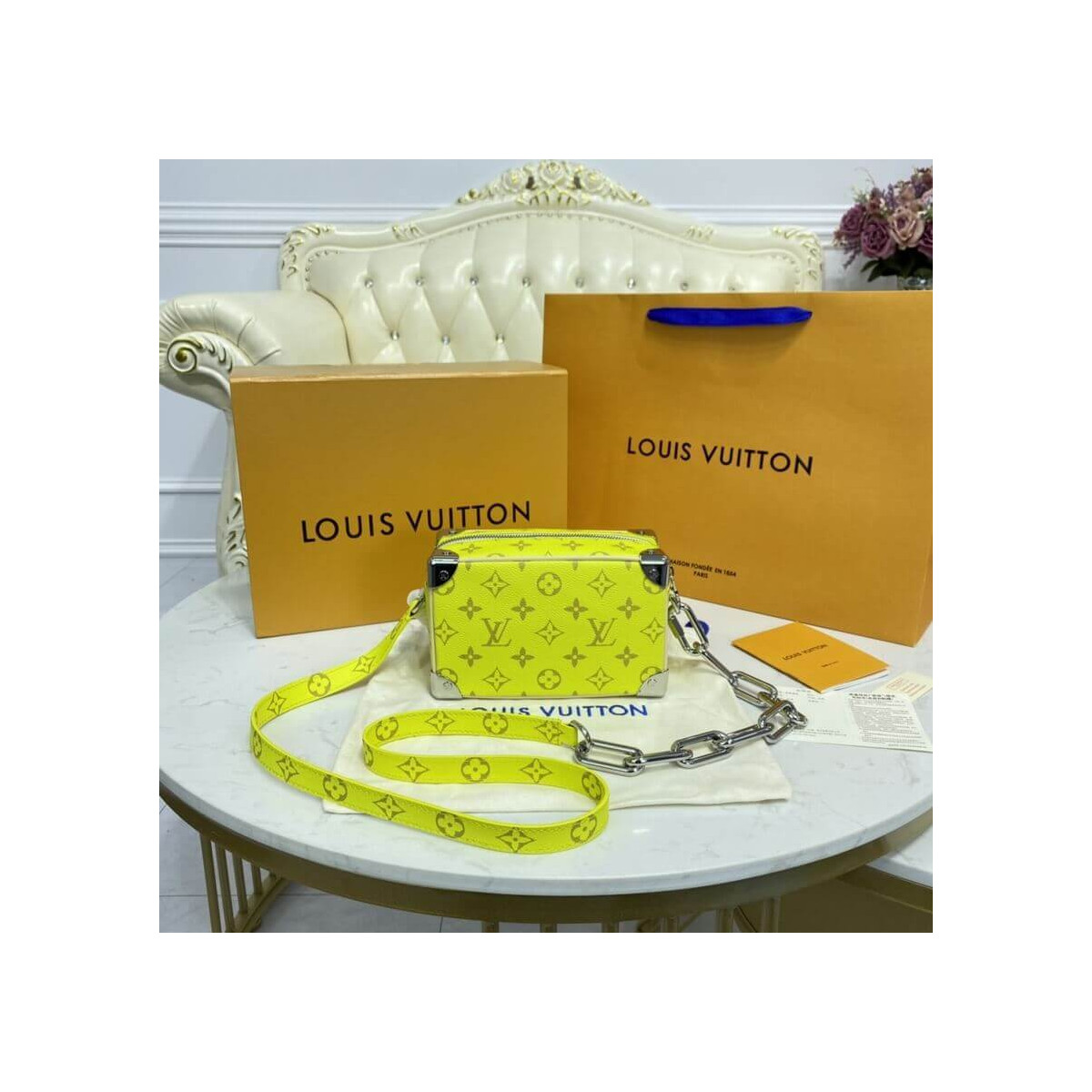 Louis Vuitton Mini Soft Trunk M44480 Yellow