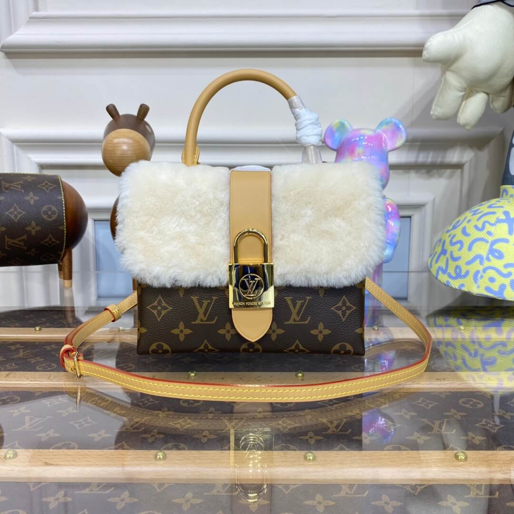 Louis Vuitton Monogram and Shearling Locky BB M46318