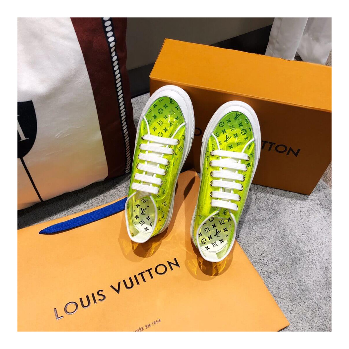 Louis Vuitton Yellow PVC Sneakers