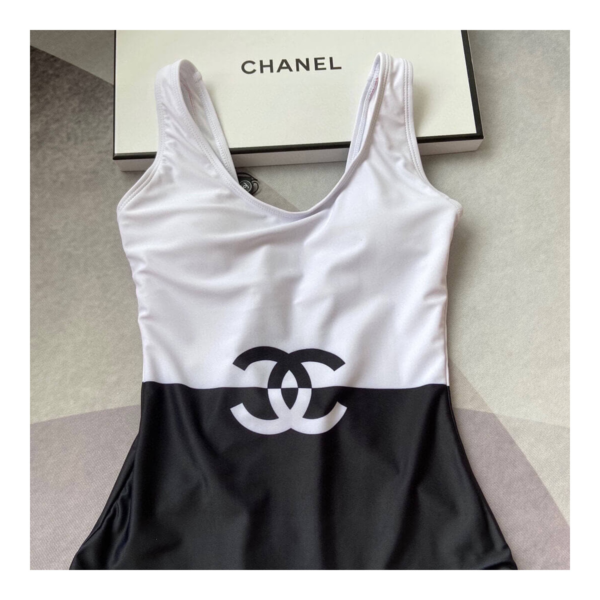 Chanel CC Logo One Piece Swimsuit P62751