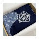 Louis Vuitton Monogram Drip Scarf MP3255 Blue