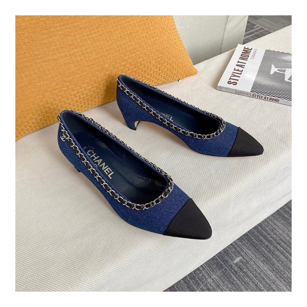 Chanel Denim Pumps G35384