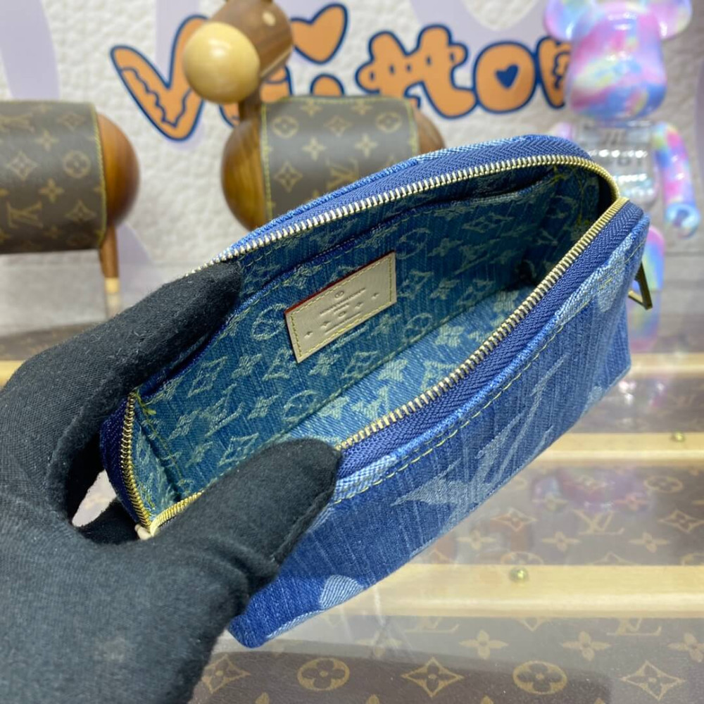 Louis Vuitton Monogram Denim Pochette Cosmetique PM M24316