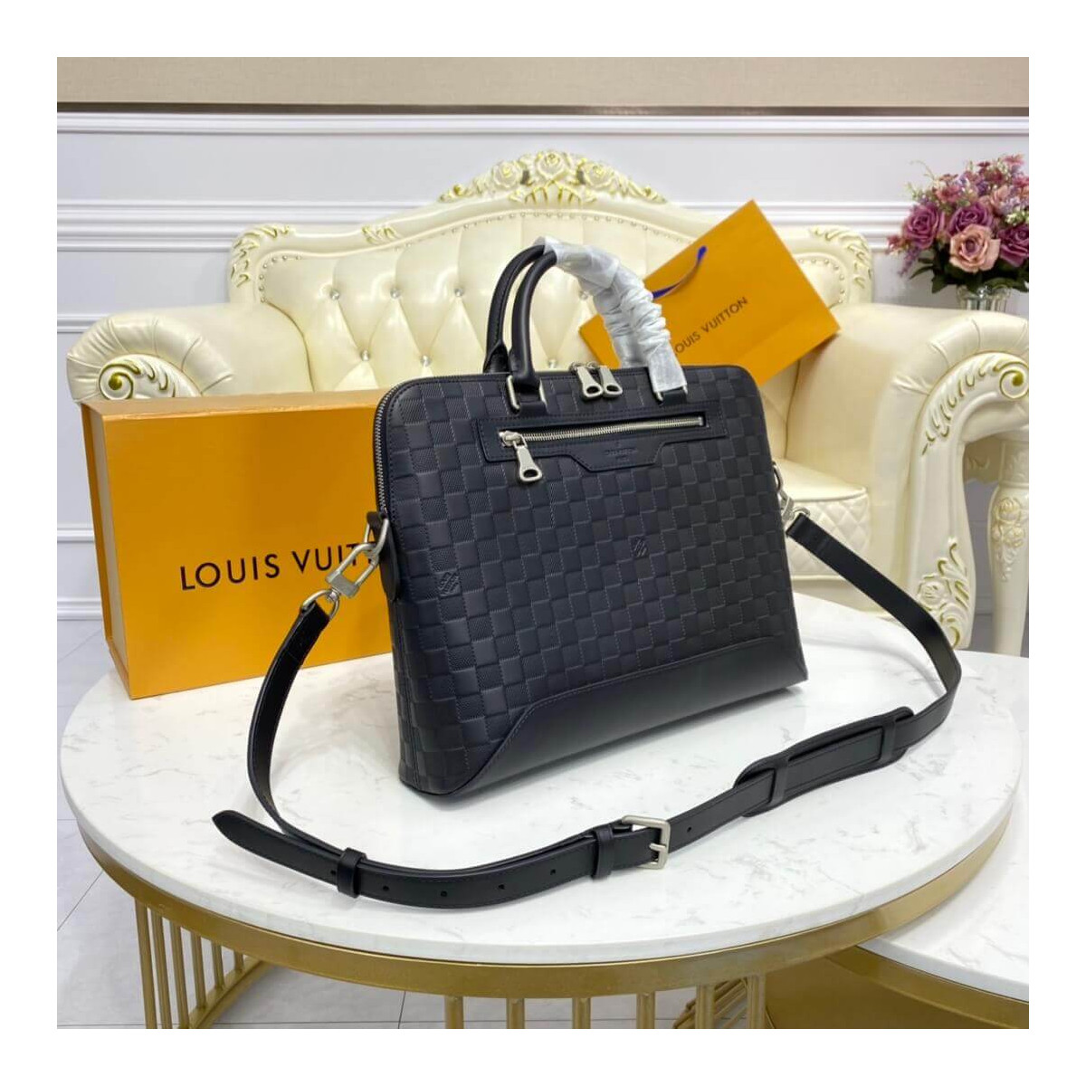 Louis Vuitton Avenue Soft Briefcase Infini N41020