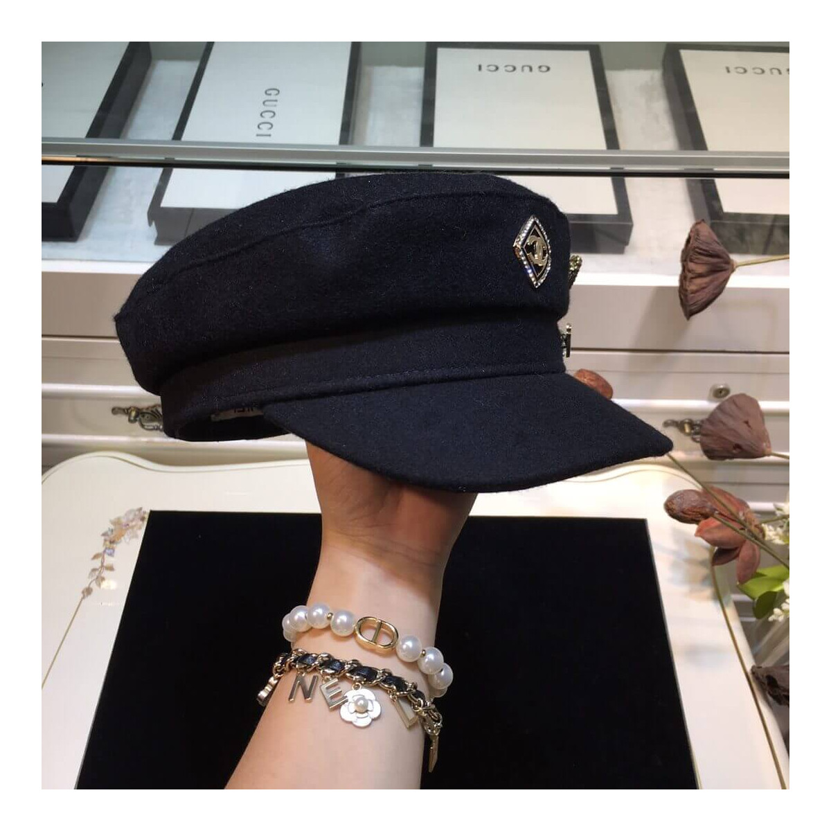 Chanel Badge Sailor Cap D013