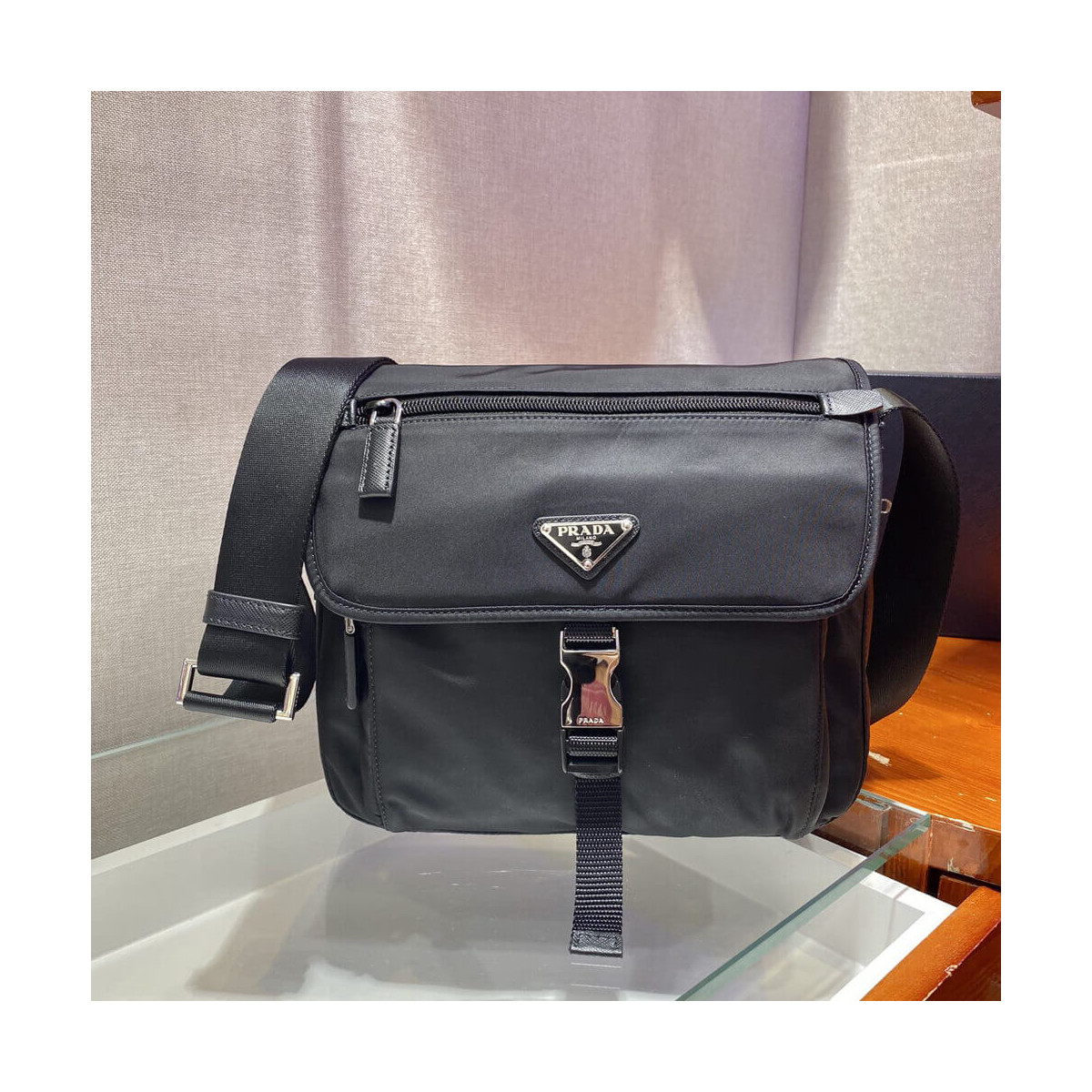 Prada Small Nylon Shoulder Bag 1BD994