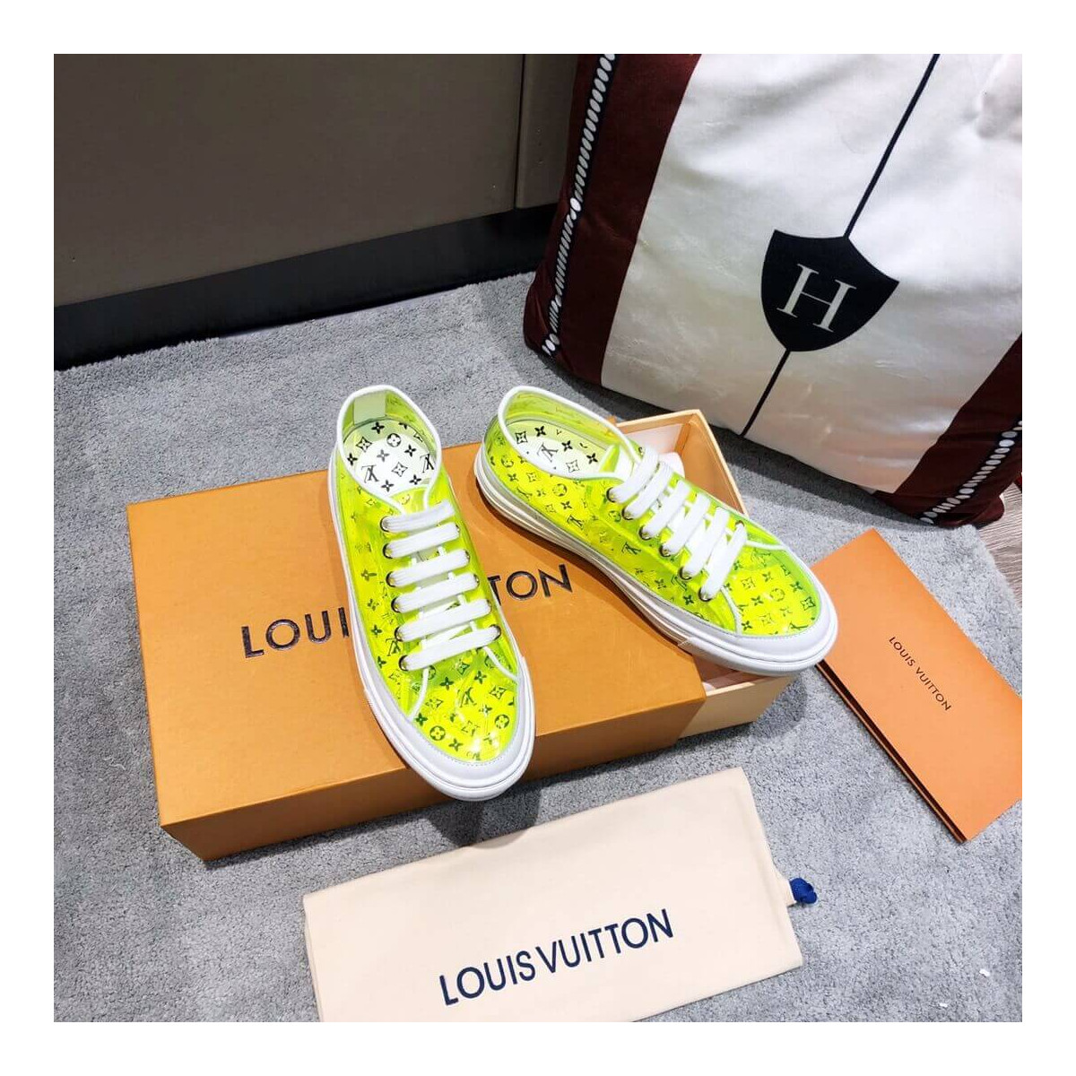 Louis Vuitton Yellow PVC Sneakers