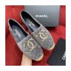 Chanel CC Logo Velvet Espadrilles G32910