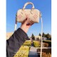 Louis Vuitton Monogram Empreinte Leather Nano Speedy M81913 Creme/Pink