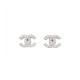 Chanel Crystal CC First Class Stud Earrings 447884