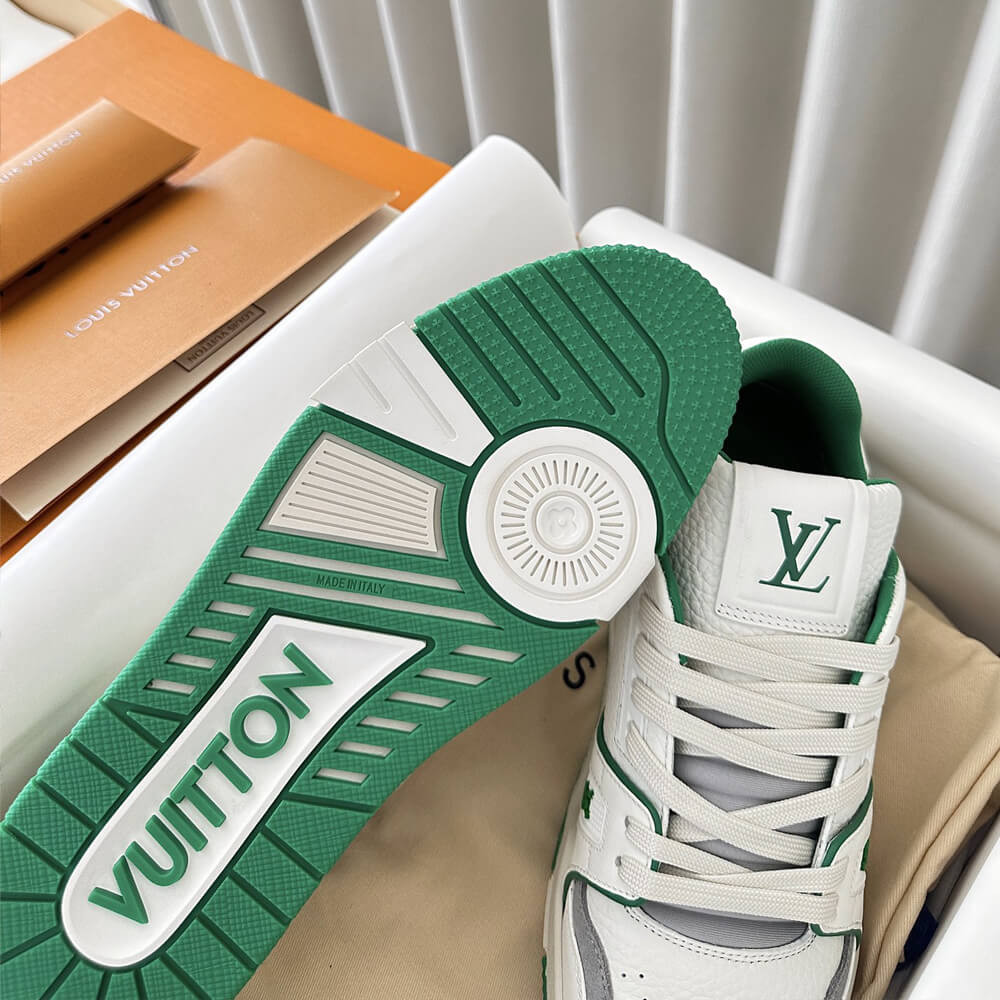 Louis Vuttion LV Trainer Sneaker Green 1ABFB0