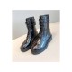 Ann Demeulemeester Patent Lace-Up Ankle Boots A144