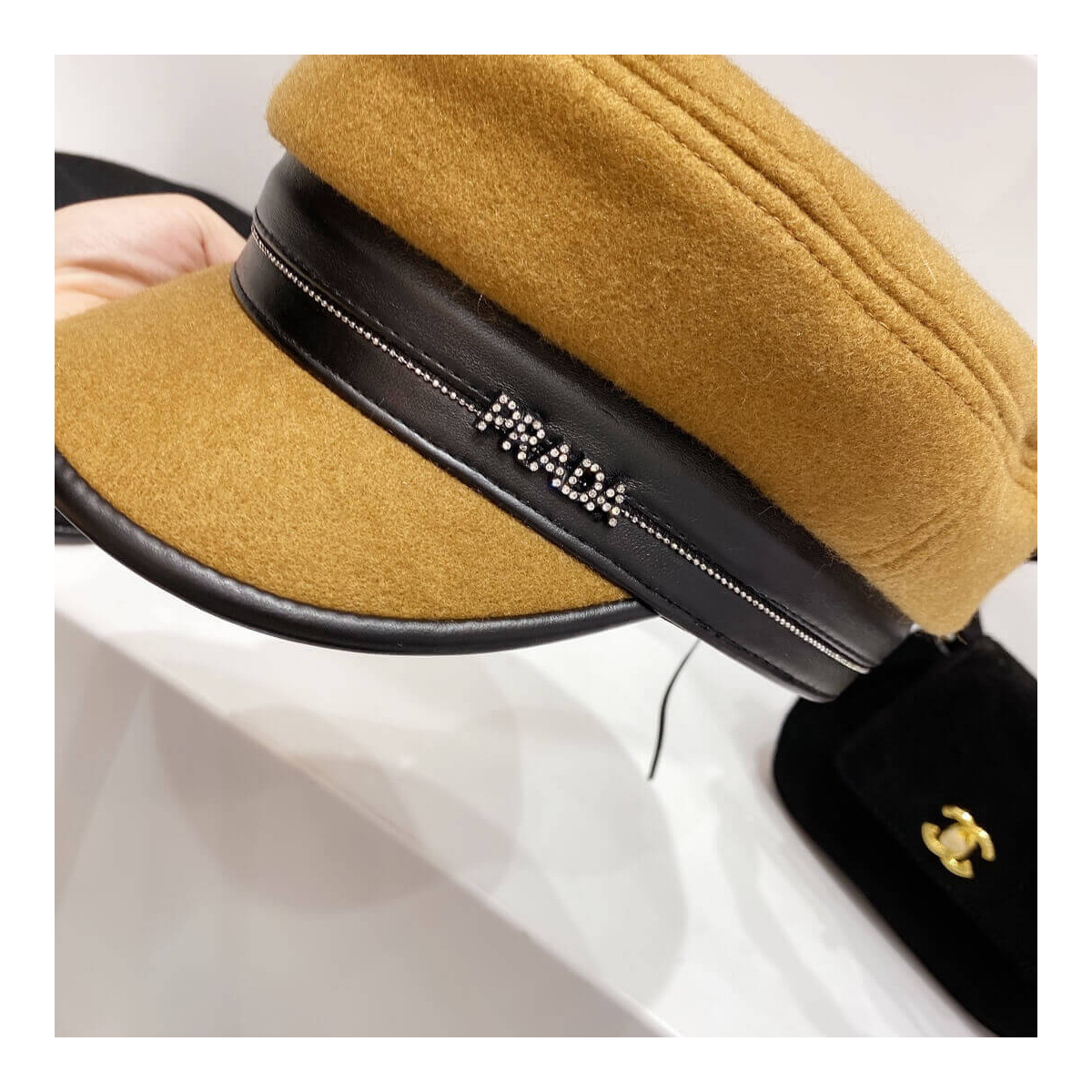 Prada Sailor Cap In Wool Cloth 2HC140