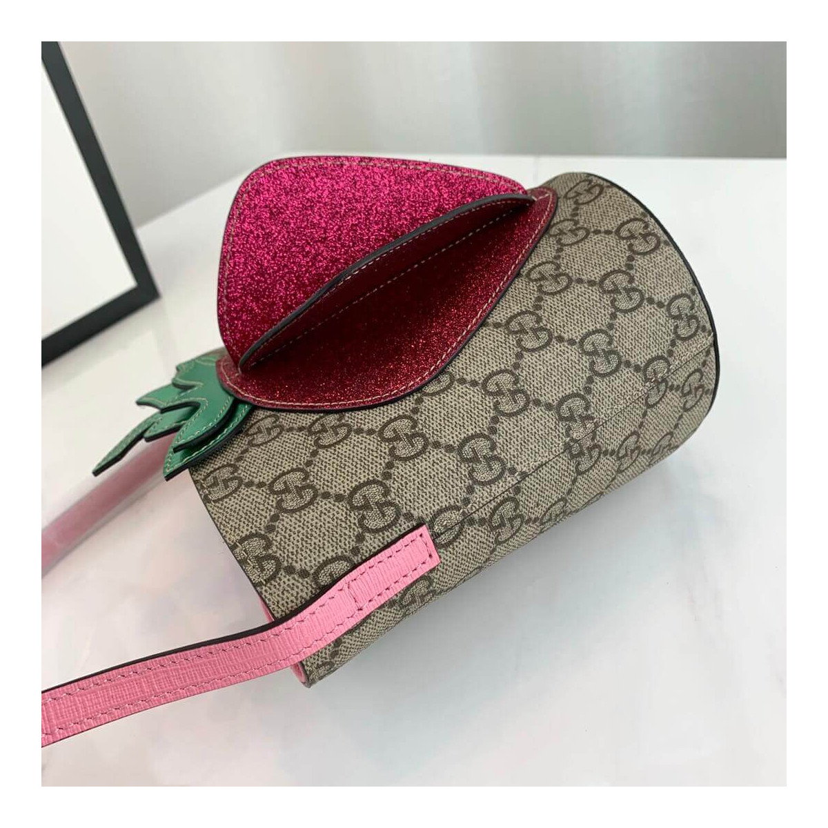 Gucci Children&#039;s GG 3-D Strawberry Bucket Bag 630591