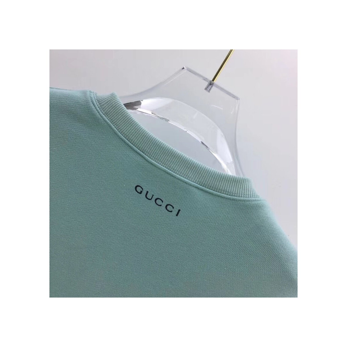 Gucci Mohair Crop Sweatshirt With Chick 636008