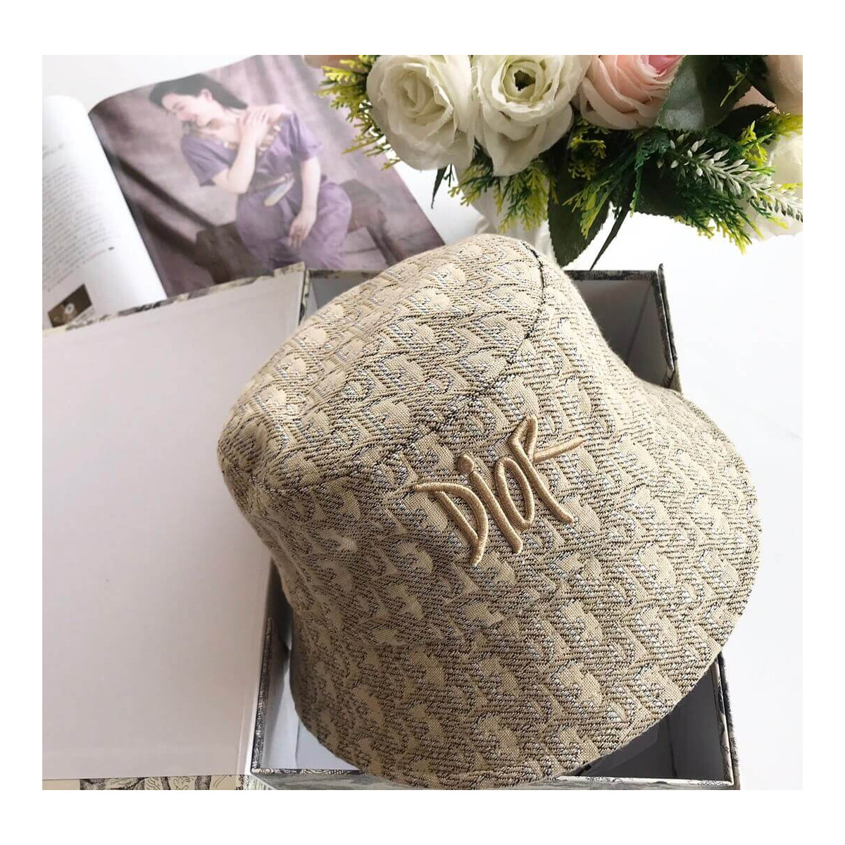 Christian Dior Oblique Canvas Bucket Hat 48851