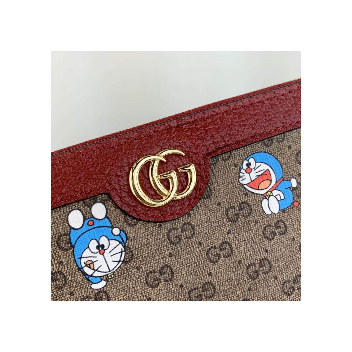 Doraemon x Gucci Zip Around Wallet 647787 in Blue