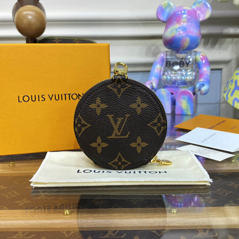 Louis Vuitton Christmas Animation 2022 Round Coin Purse M81634