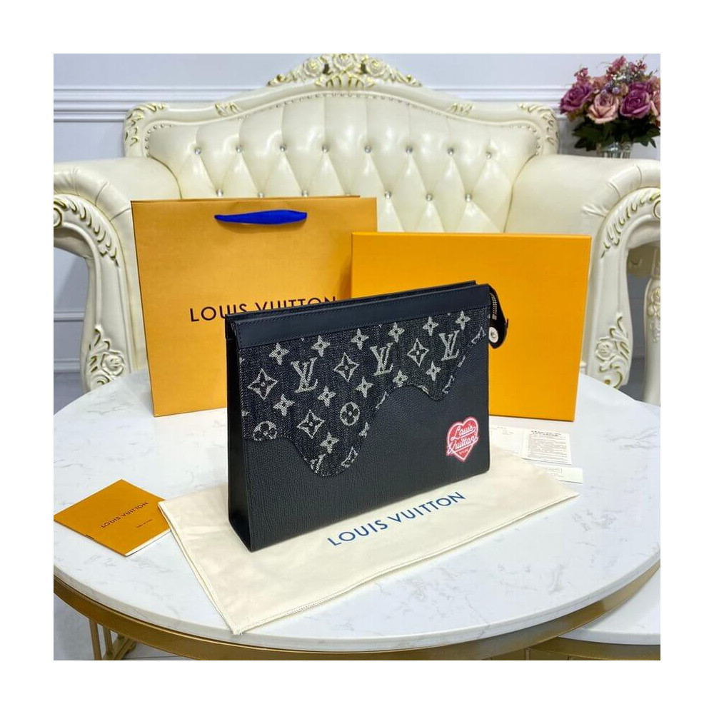 Louis Vuitton x Nigo Pochette Voyage MM M45961 Black