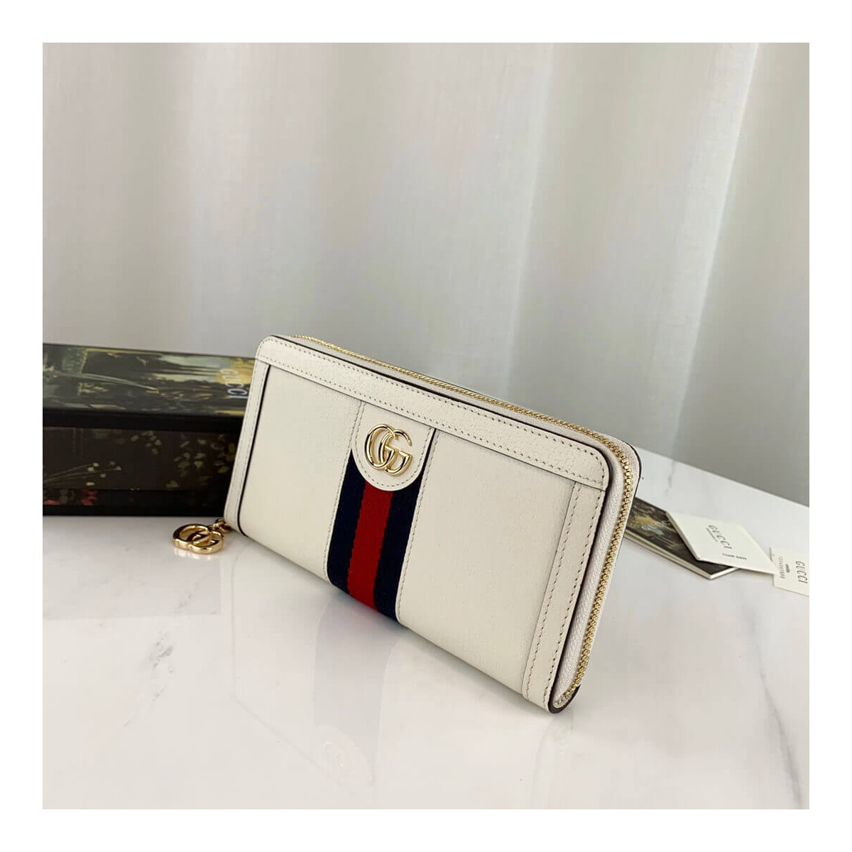 Gucci Ophidia Zip Around Wallet 523154