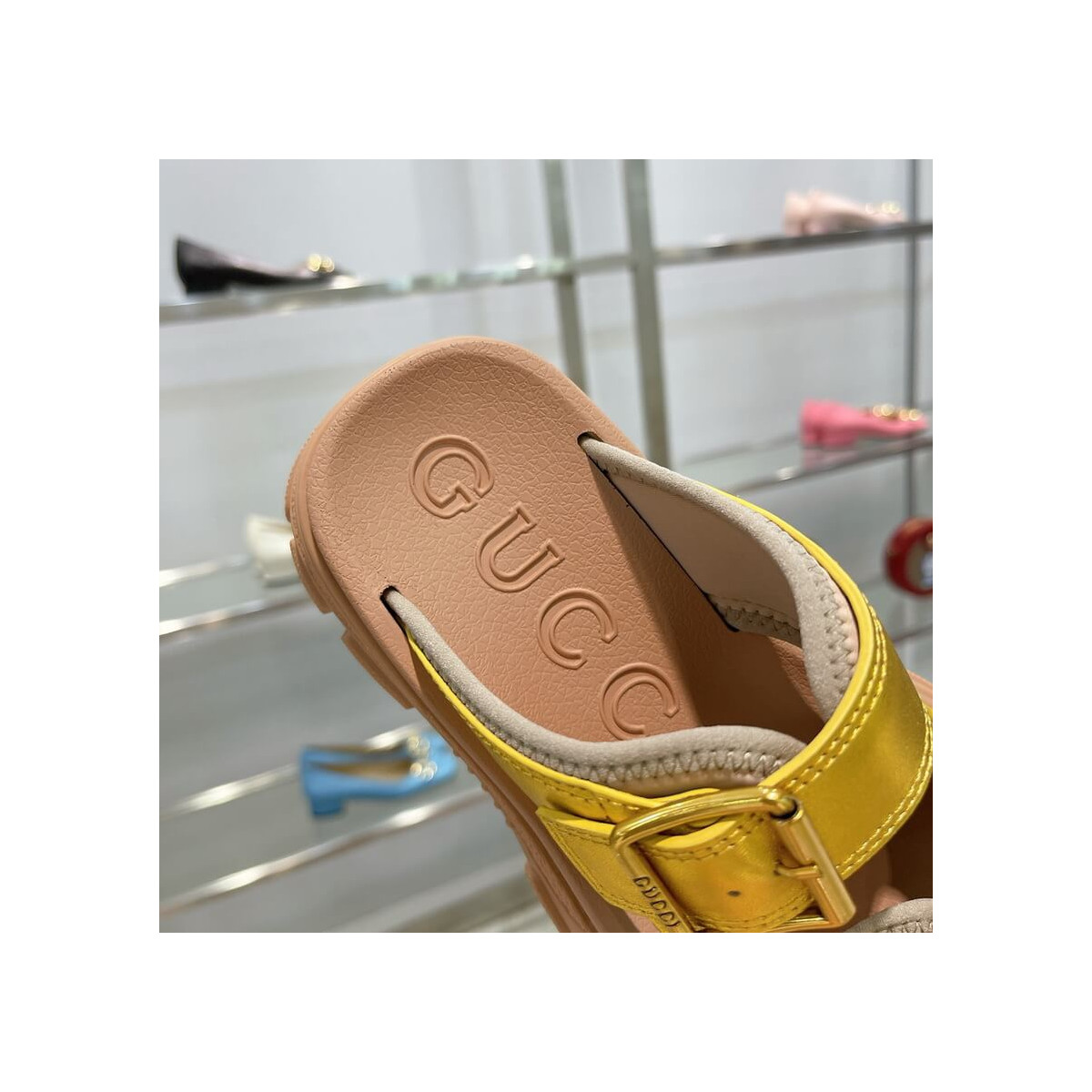 Gucci Aguru Platform Slide Sandal