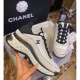 Chanel Suede Calfskin Mixed Fibers CC Sneakers G39070