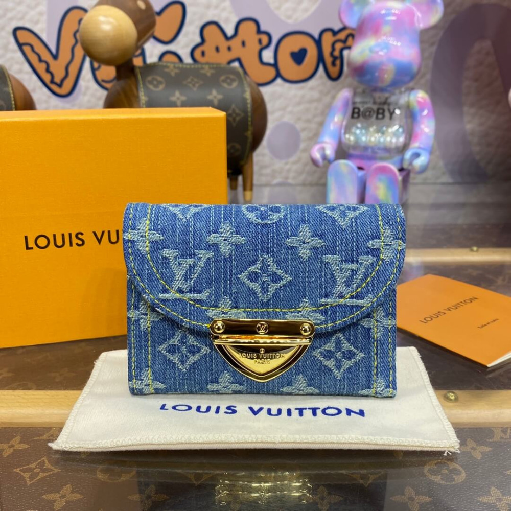 Louis Vuitton Monogram Denim Victorine Wallet M82959