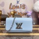 Louis Vuitton Epi Leather Twist West M24566 Candy Blue