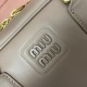 Miu Miu Arcadie Leather Bag 5BB142 Cameo