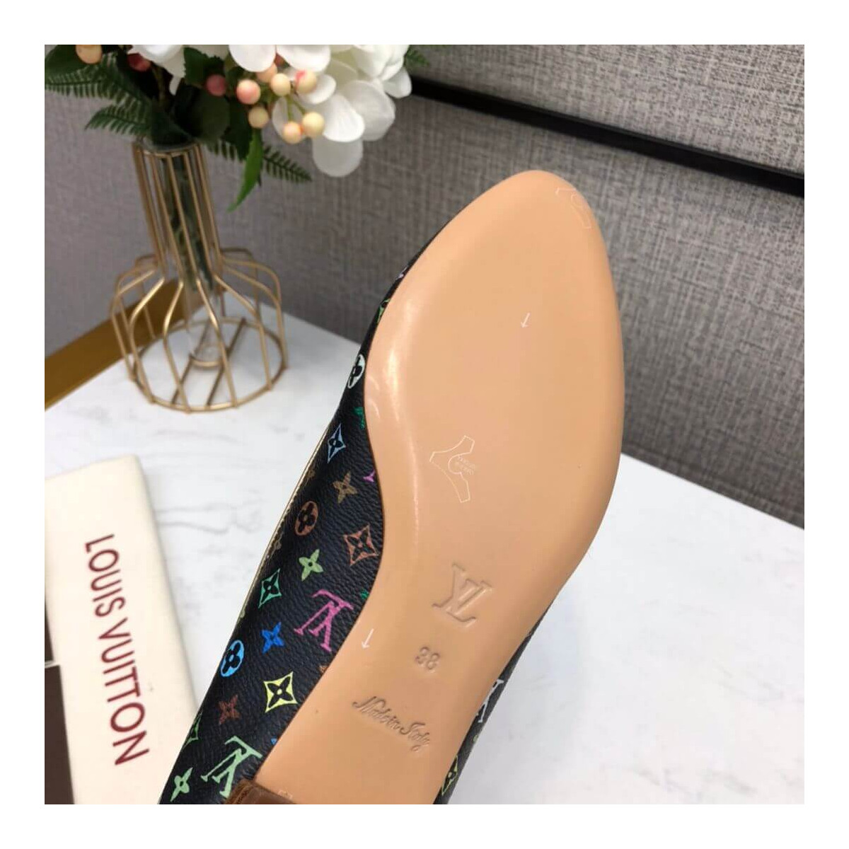 Louis Vuitton Multicolor Primrose Ballerina Flat Shoes 91051