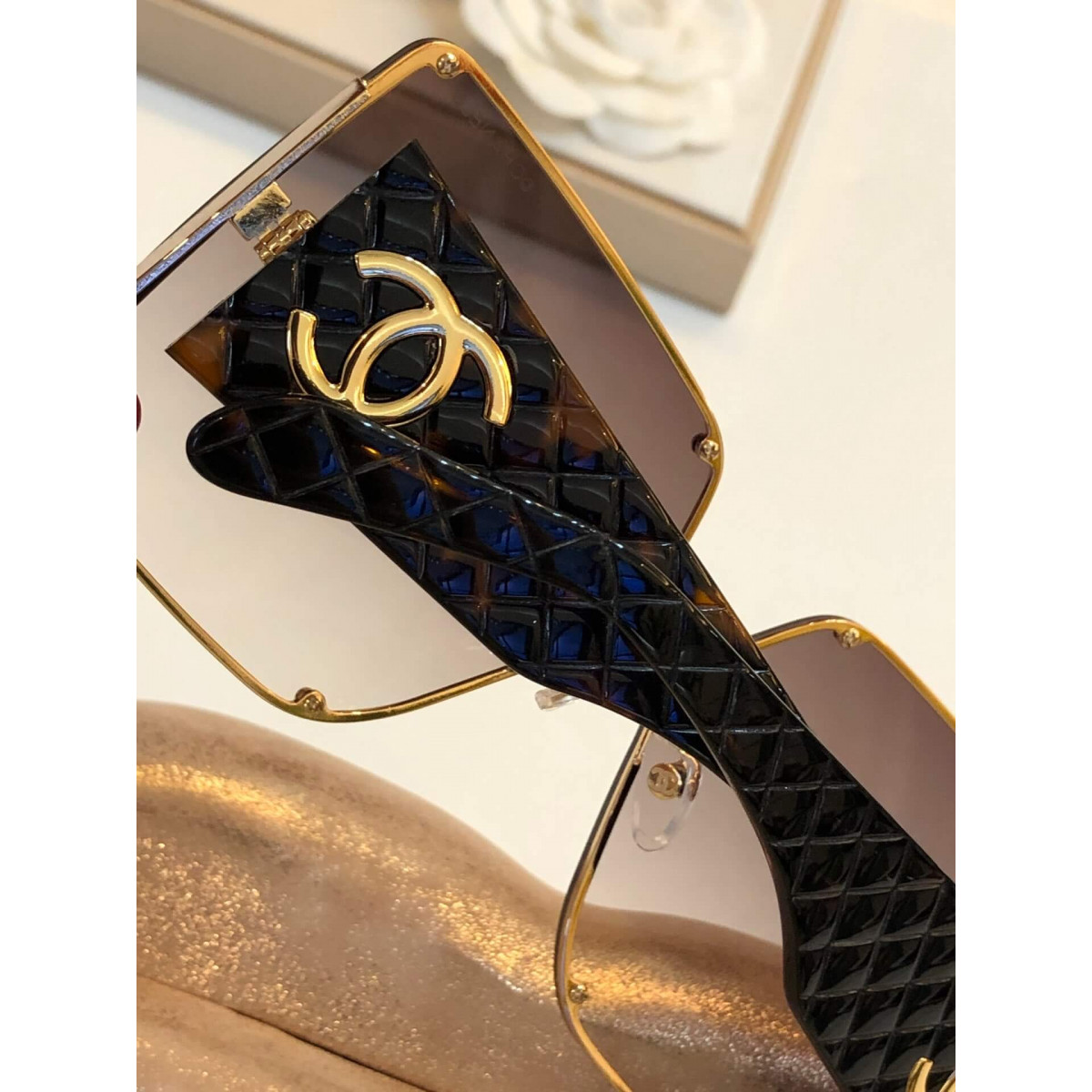 Chanel Rectangle Sunglass 4813