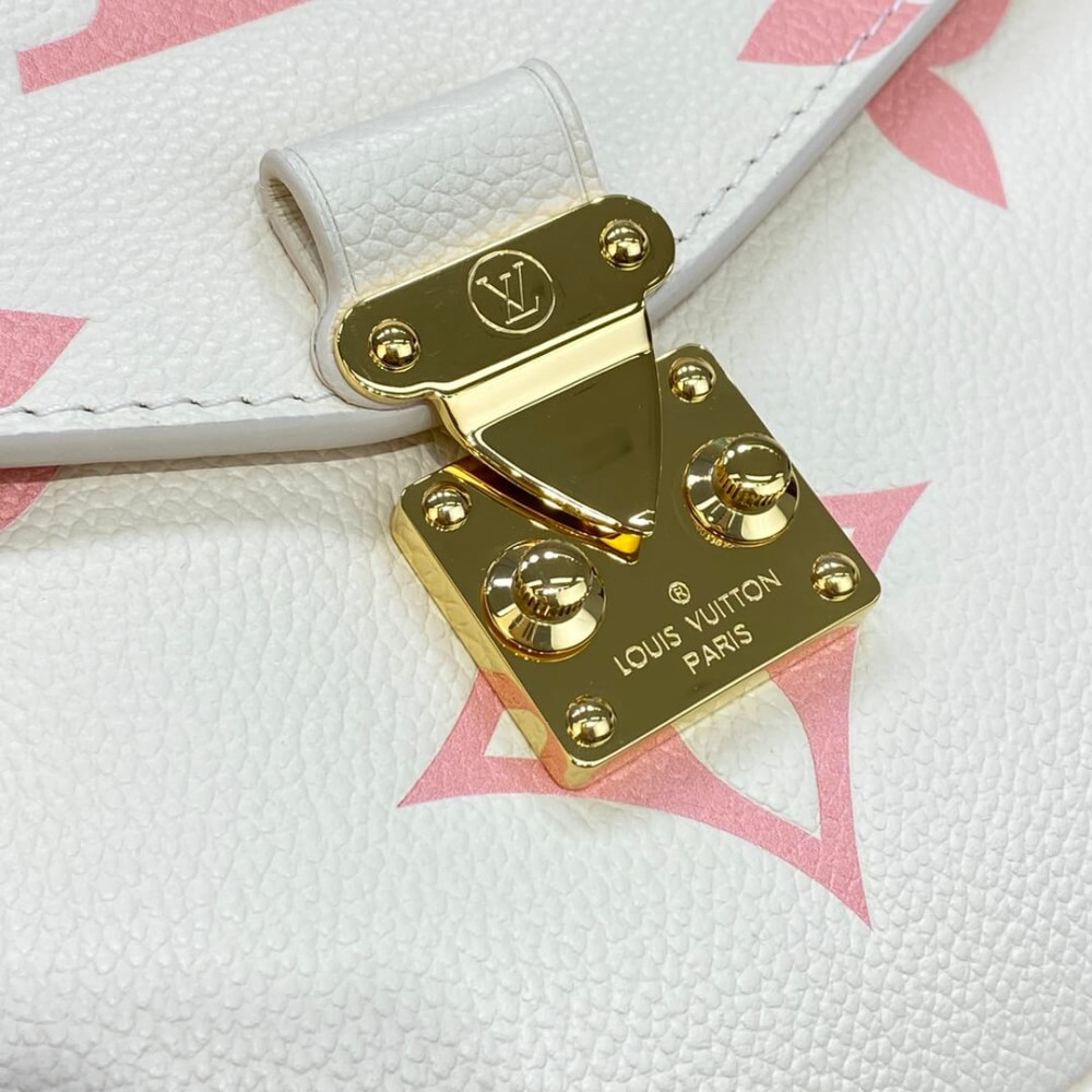 Louis Vuitton Monogram Empreinte Pochette Metis Creme/Rose Trianon