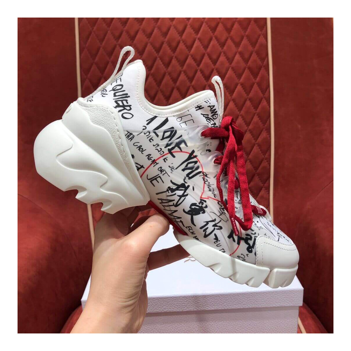 Dior D-Connect Dioramour Graffiti Sneaker K248