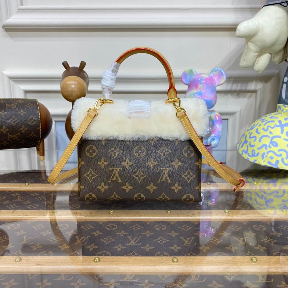 Louis Vuitton Monogram and Shearling Locky BB M46318