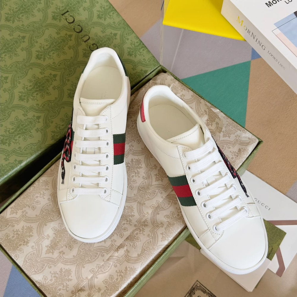 Gucci Ace Sneaker Embroidered Snake 456230