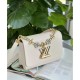 Louis Vuitton Epi Leather Twist MM with Monogram Flowers Chain