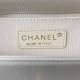 Chanel Boy Flap Bag With Handle Grained Shiny Calfskin A94805