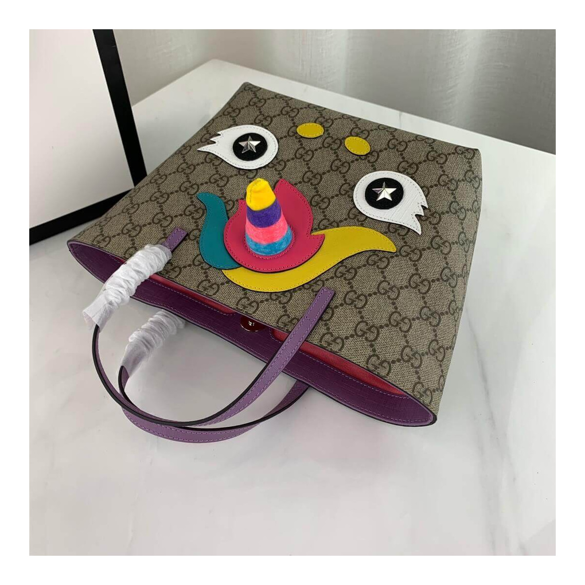 Gucci Beige Children&#039;s Unicorn Tote 502189