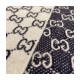 Gucci GG Jacquard Wool Silk Scarf 495592b