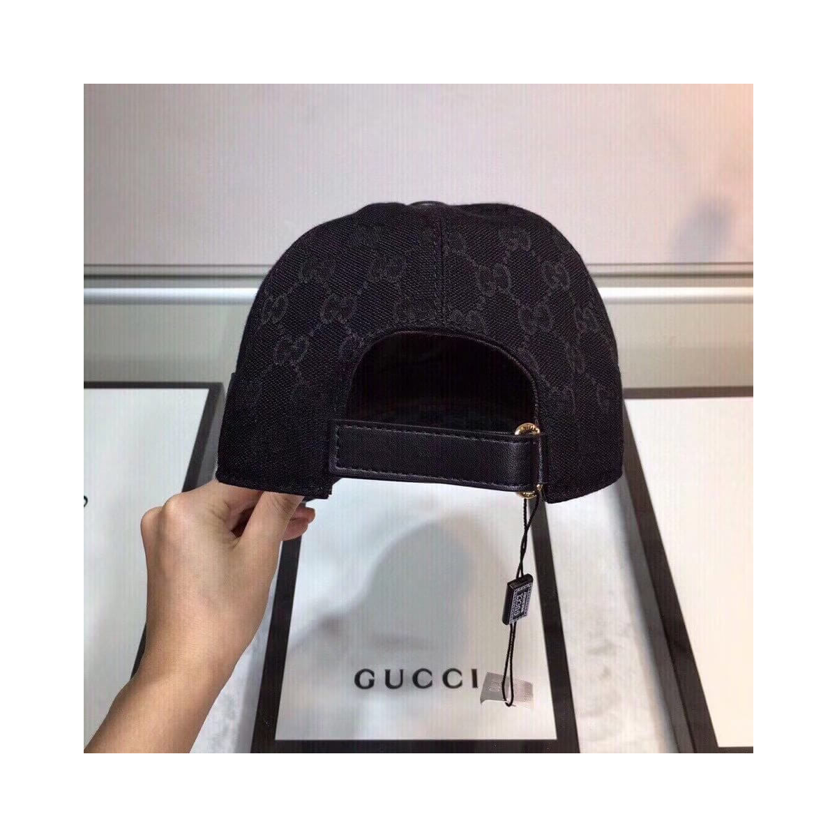 Gucci Original GG Canvas Baseball Hat with Web 200036