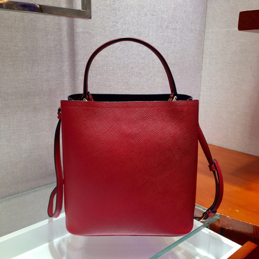 Prada Saffiano Leather Medium Panier Bag 1BA212