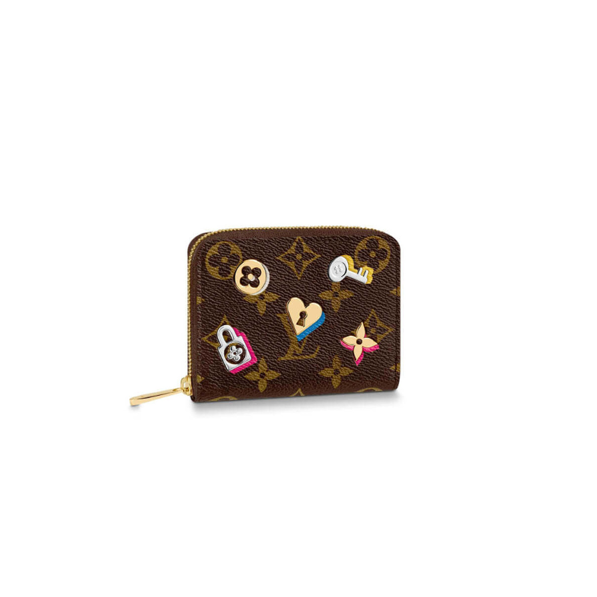 Louis Vuitton Monogram Canvas Love Lock Zippy Coin Purse M64118