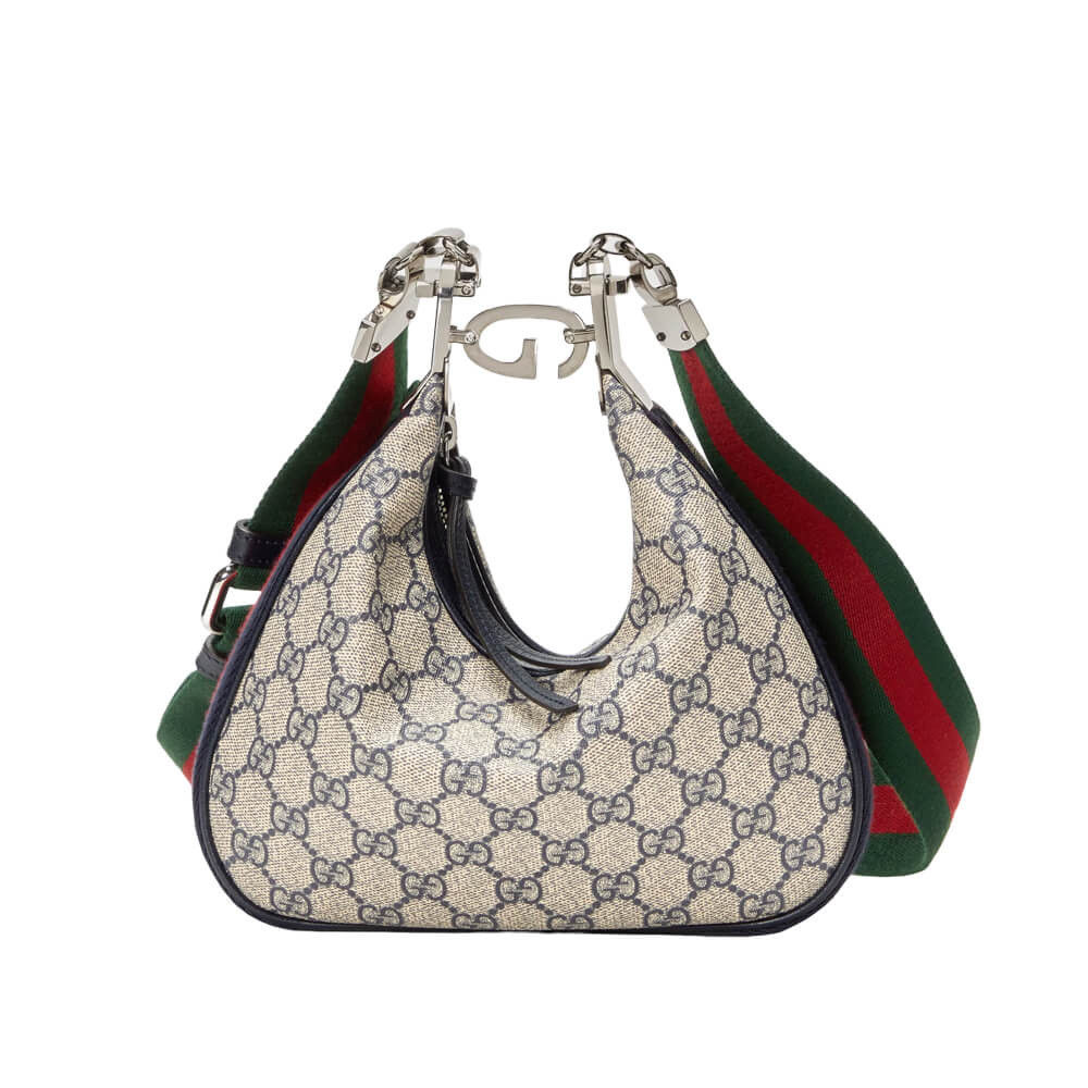 Gucci GG Supreme Attache Small Shoulder Bag 699409 Blue