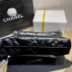 Chanel 22 Small Handbag Shiny Calfskin AS3260 Black Gold